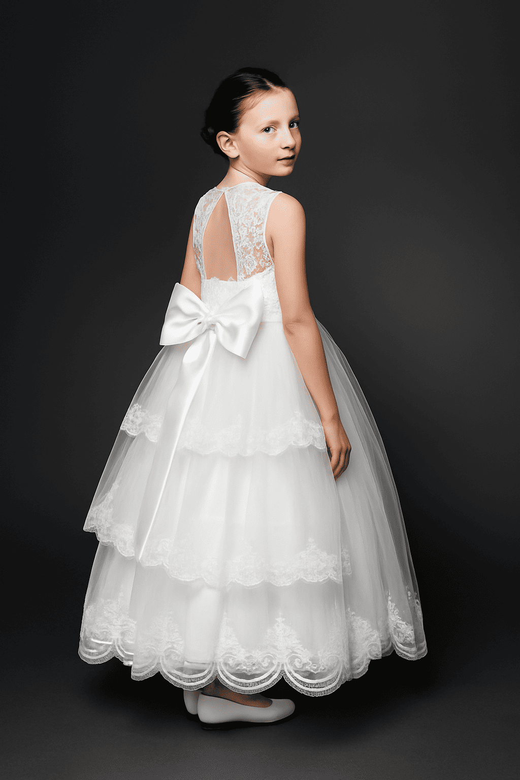 lace whisper gown