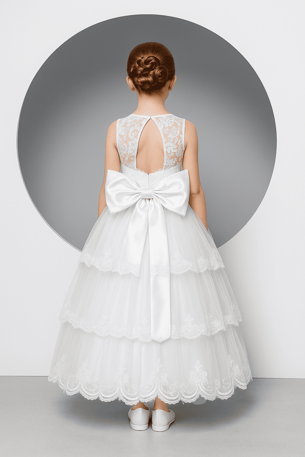 lace whisper gown