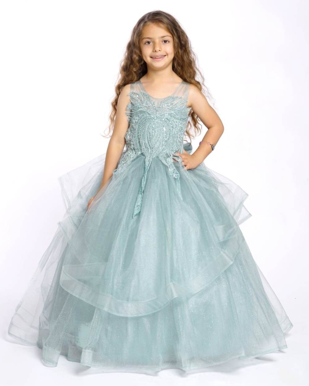 Embroided Tulle Princess Dress
