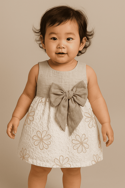daisy bow dress