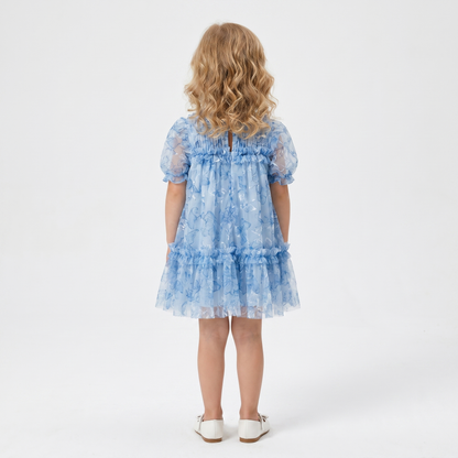 Blue Butterfly Tulle Dress