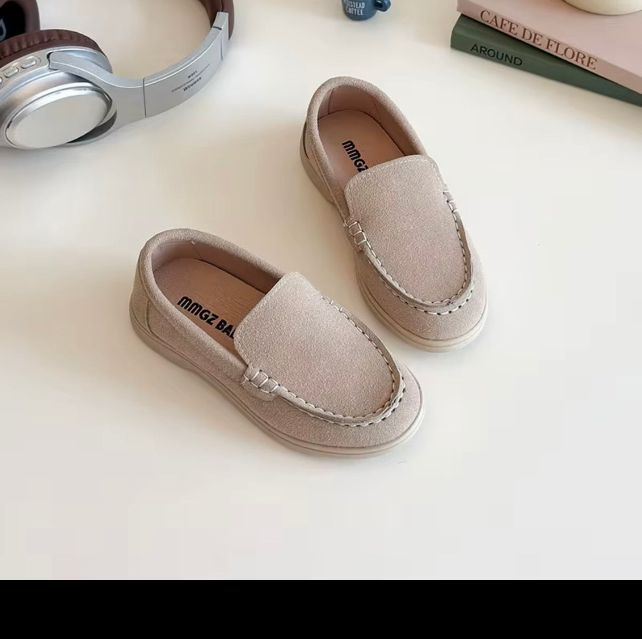 Kids' Suede Slip-On Loafers