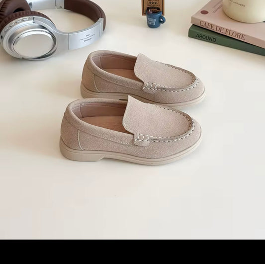 Kids' Suede Slip-On Loafers