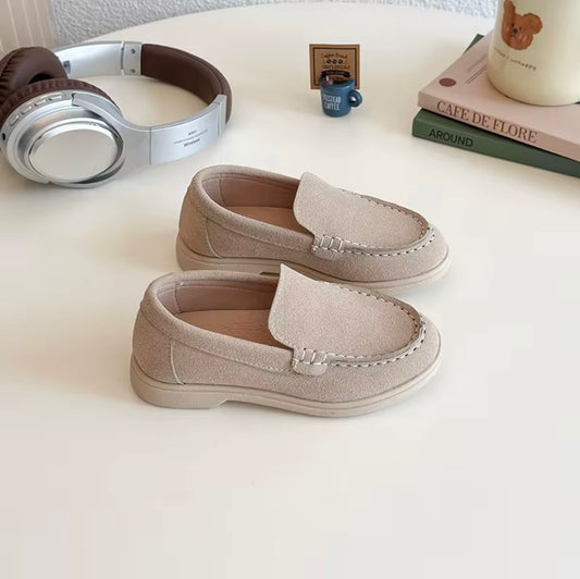 Mini suede slip-on loafer