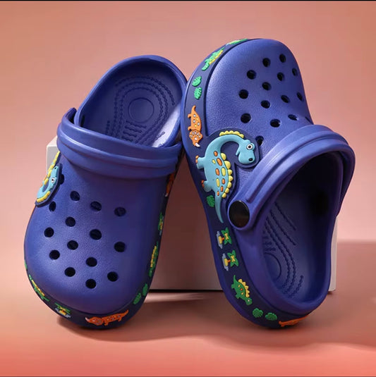 Kids' dinosaur crocs