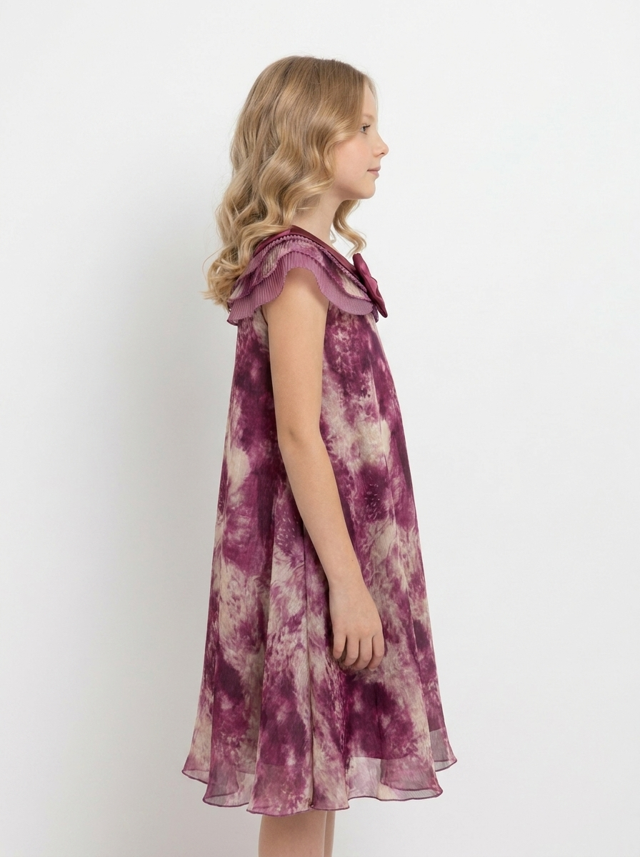 Wildberry Tie Dye Chiffon Dress
