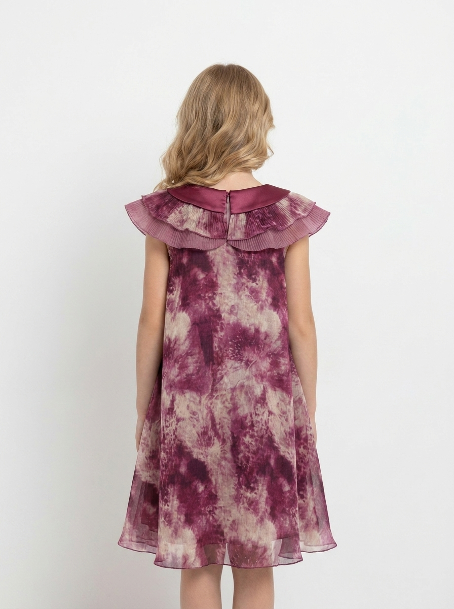 Wildberry Tie Dye Chiffon Dress
