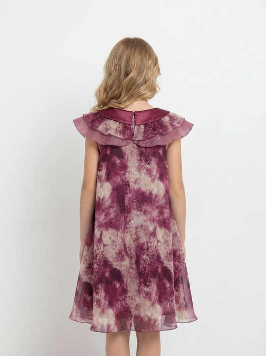 Wildberry Tie Dye Chiffon Dress
