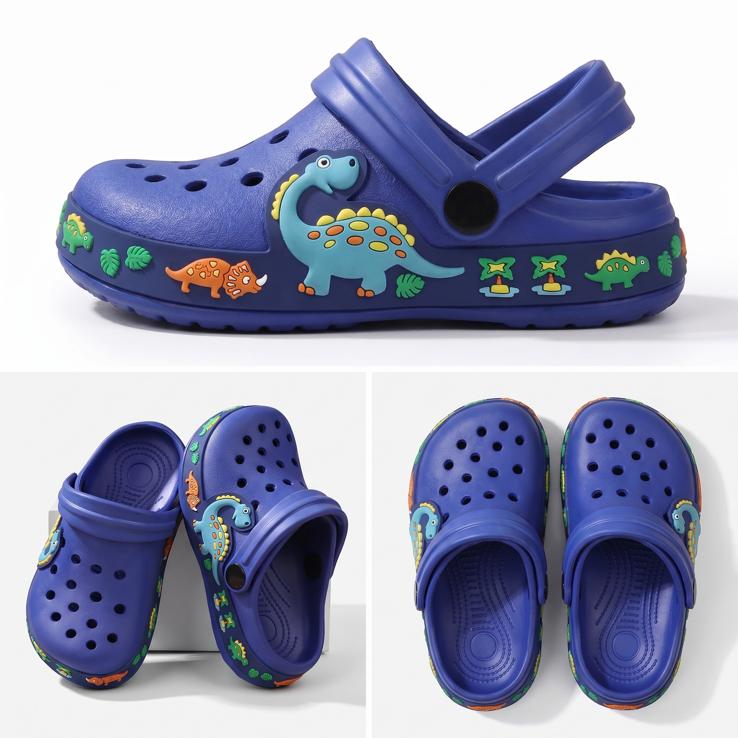 Kids' dinosaur crocs