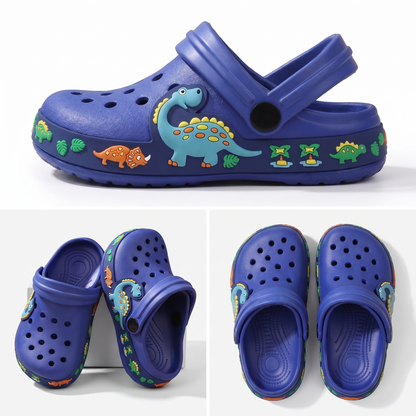 Kids' dinosaur crocs