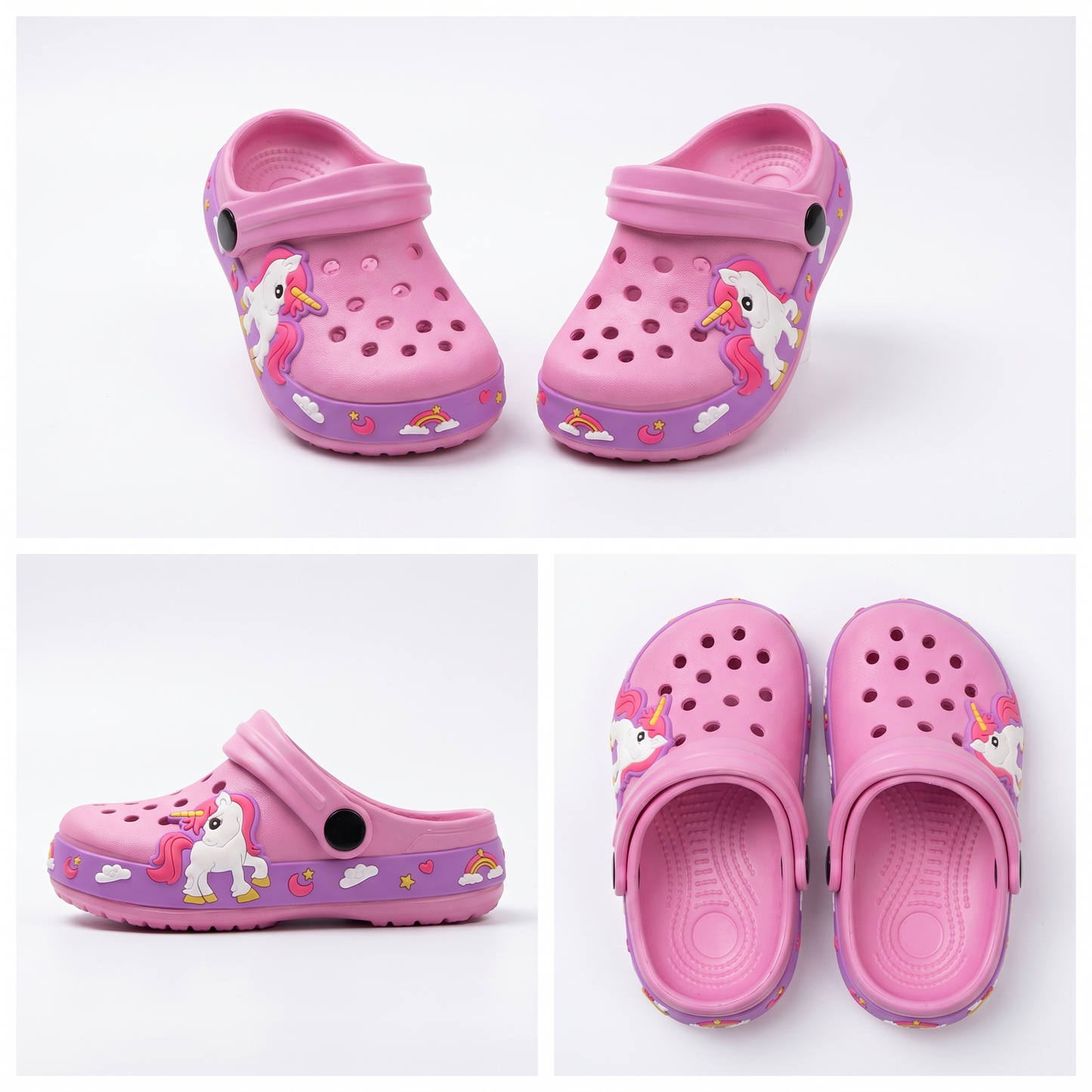 Kids' unicorn crocs