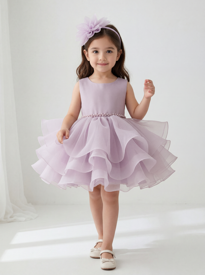 Little Princess Layered Tulle Dress – Lilac