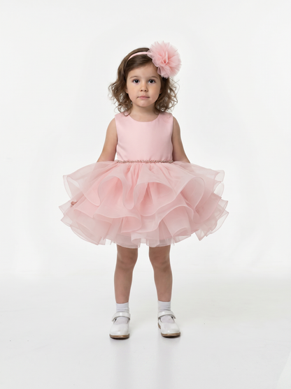 Little Princess Layered Tulle Dress – Baby Pink