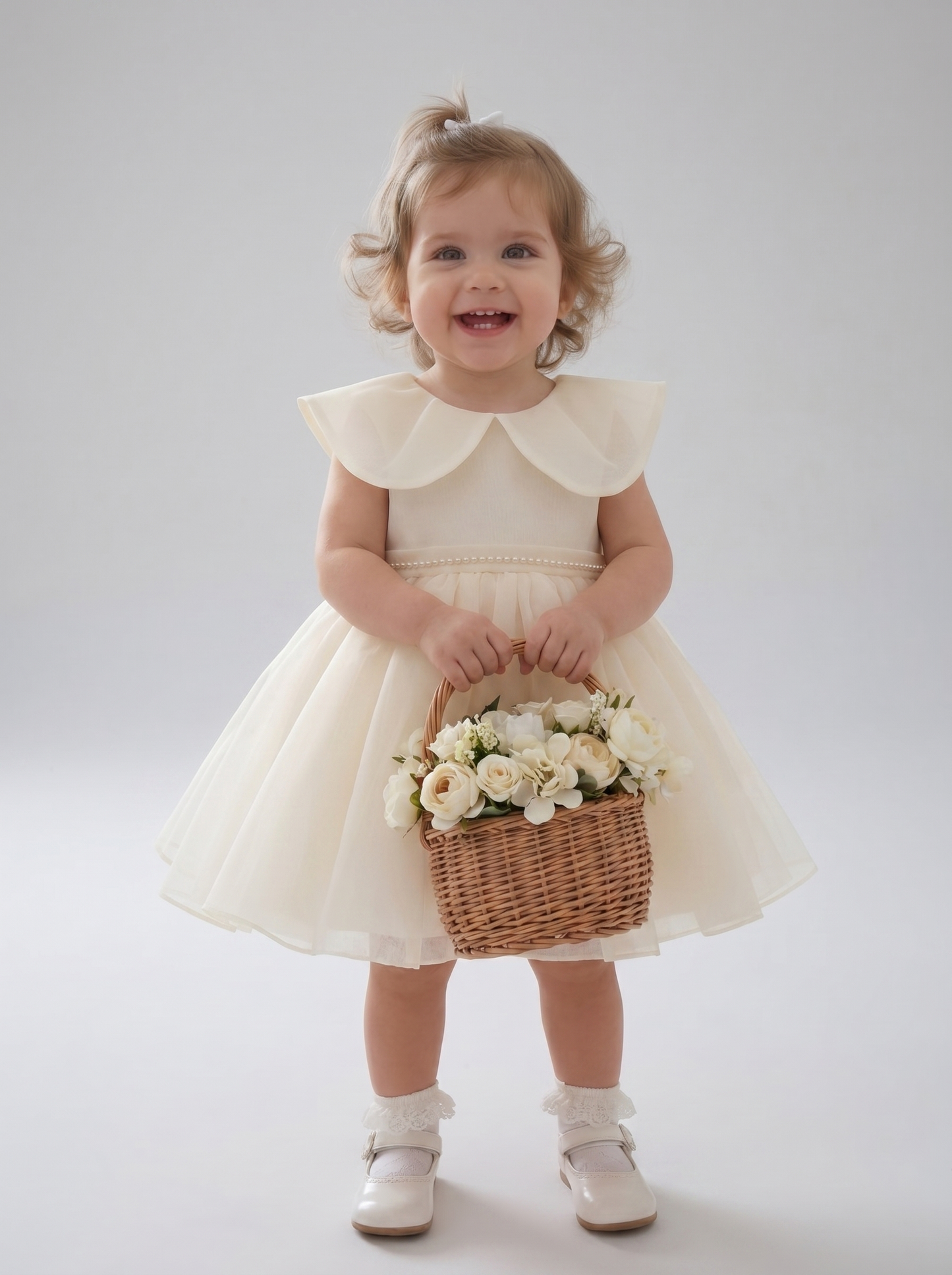 Baby Bloom Occasion Dress – Cream
