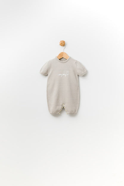 "Enjoy" Cuffed Soft Baby Bodysuit