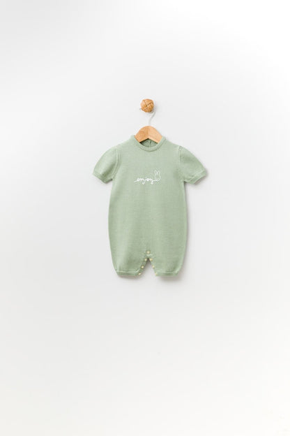 "Enjoy" Cuffed Soft Baby Bodysuit
