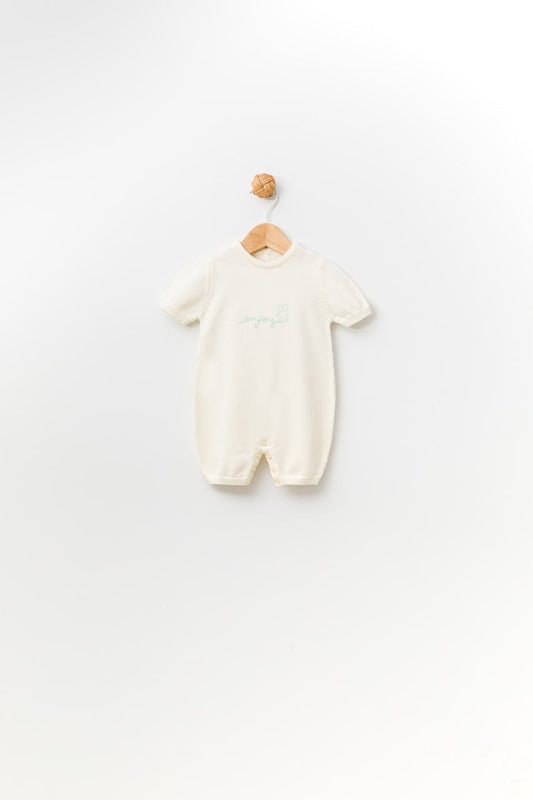 "Enjoy" Cuffed Soft Baby Bodysuit