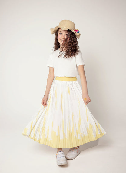 Long Plated Collier Skirt