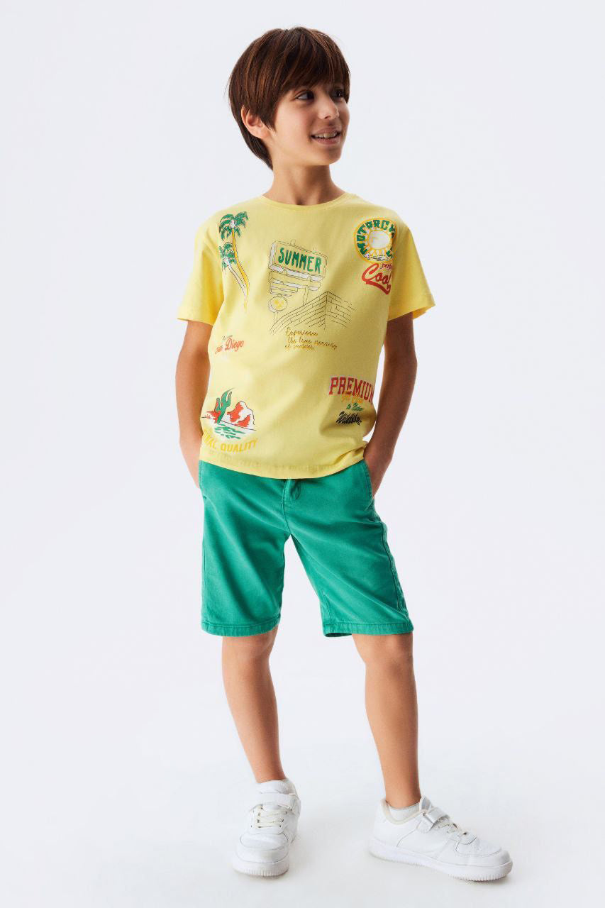 cool yellow summer vibe t-shirt